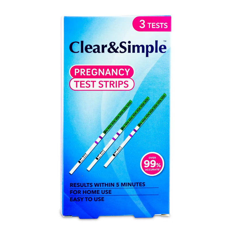 Clear Simple Pregnancy Test Strips 3 S