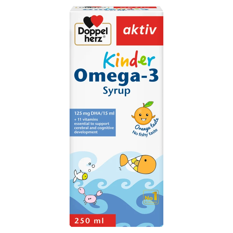 Doppelherz Kinder Omega 3 Syrup Brain & Growth Support 250ml