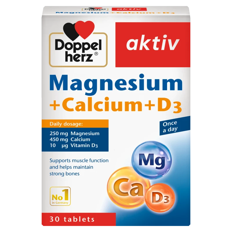 Doppelherz Magnesium Calcium + Vitamin D3 Bone Support 30’s