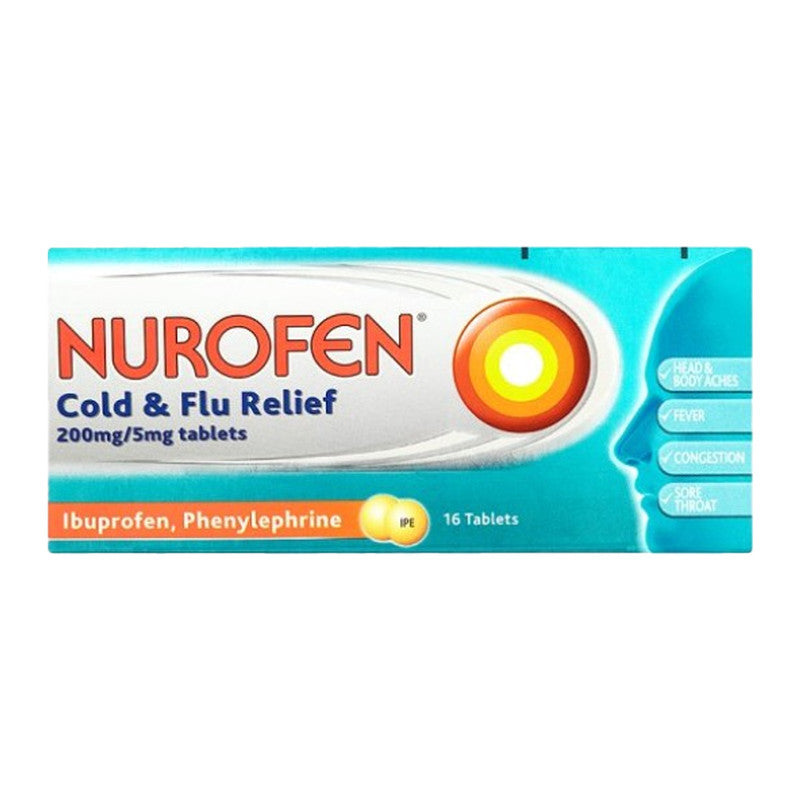Nurofen Cold And Flu Relief Tabs 16s