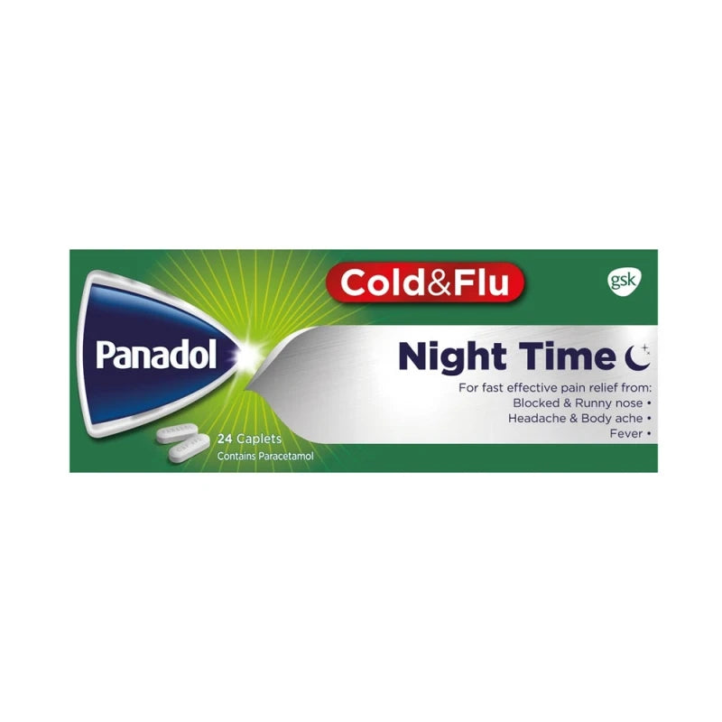 Panadol Cold & Flu Night Tablets 24s