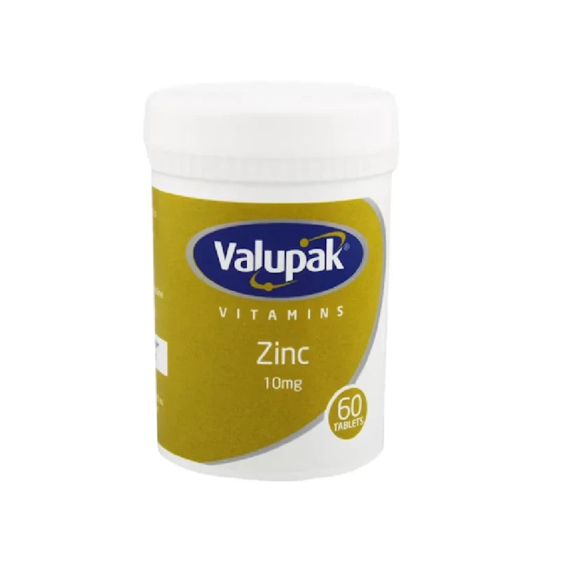 Valupak Zinc 10mg Tabs 60 Tablets