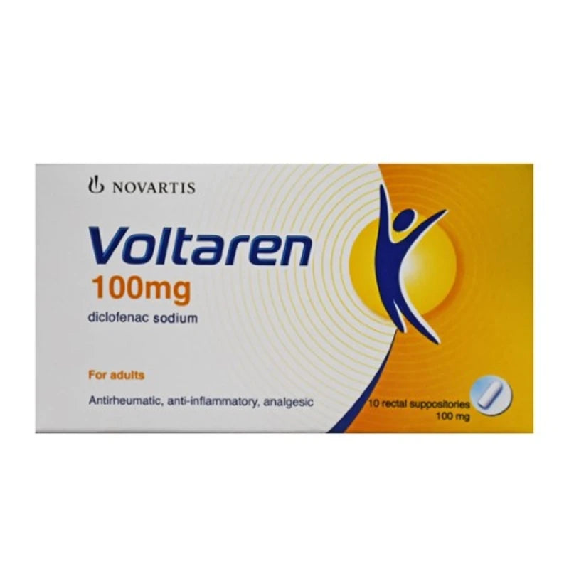 Voltaren 100mg Suppositories 10s