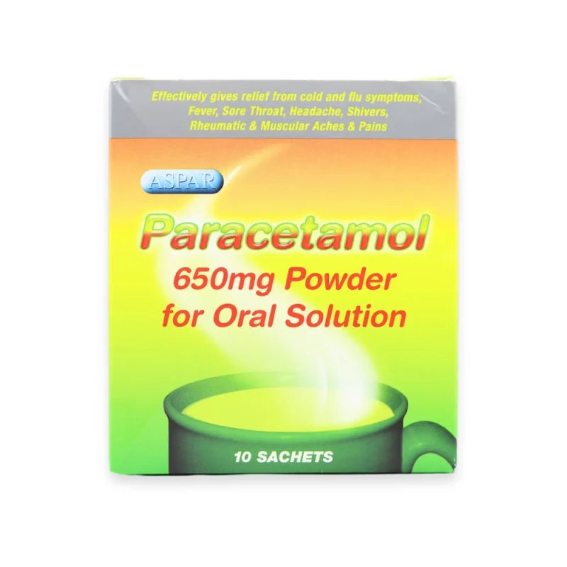 Aspar Paracetamol 650mg Sachets 10’s