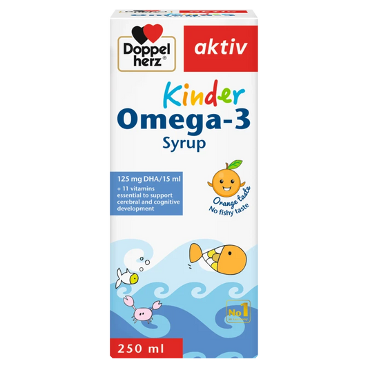 Doppelherz Kinder Omega 3 Syrup Brain & Growth Support 250ml