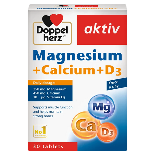 Doppelherz Magnesium Calcium + Vitamin D3 Bone Support 30’s