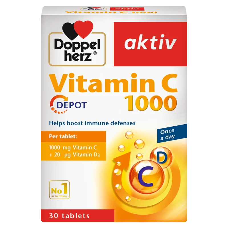 Doppelherz Vitamin C 1000mg Immune Booster Tablets 30’s