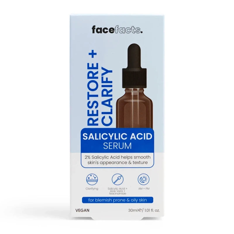 Face Facts Restore Plus Clarify Salicylic Acid Serum 30ml