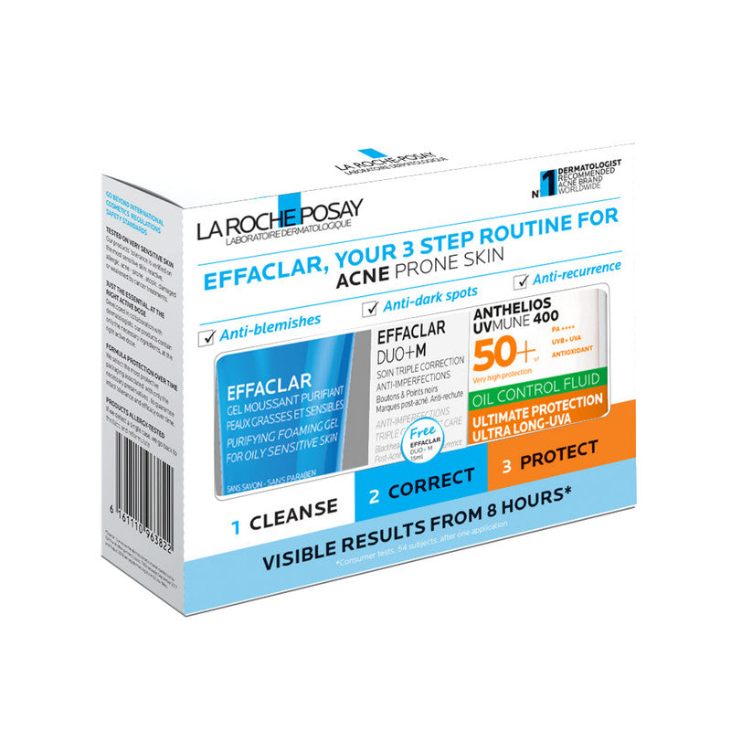 La Roche-Posay Effaclar Acne Routine Kit (Oil Control)