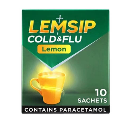 Lemsip Cold & Flu Satchets Lemon