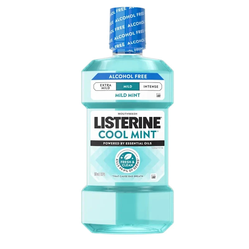 Listerine Cool Mint Zero Alcohol Mouthwash 500ml