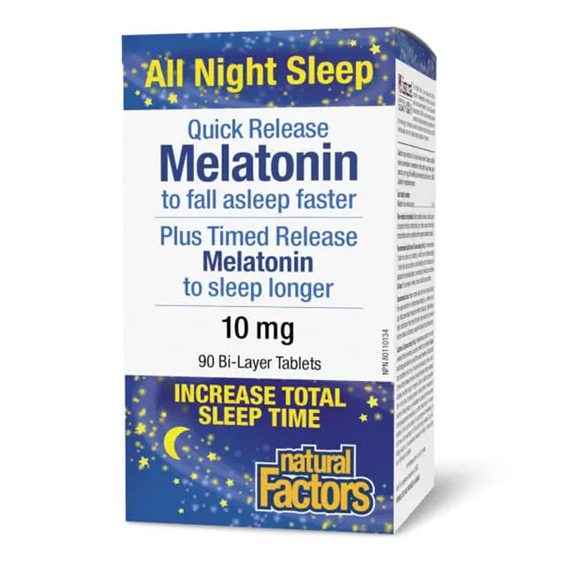 Natural Factors All Night Sleep Melatonin 10mg 90 S