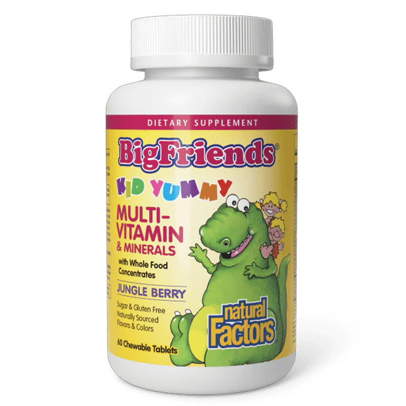Natural Factors Big Friends Chewable Multi Vitamin Minerals 60 S