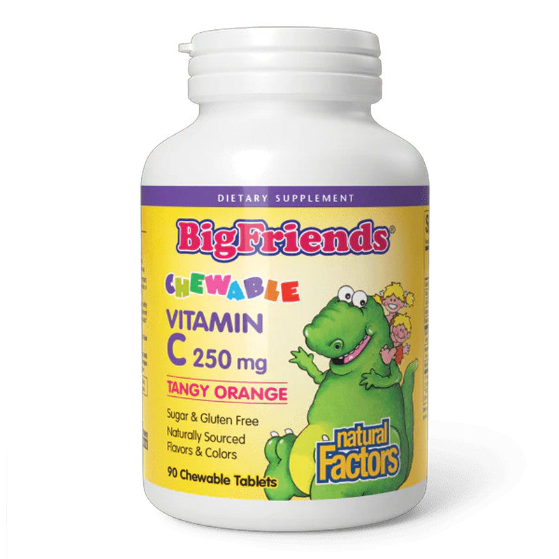 Natural Factors Big Friends Chewable Vit C 250mg 90 S