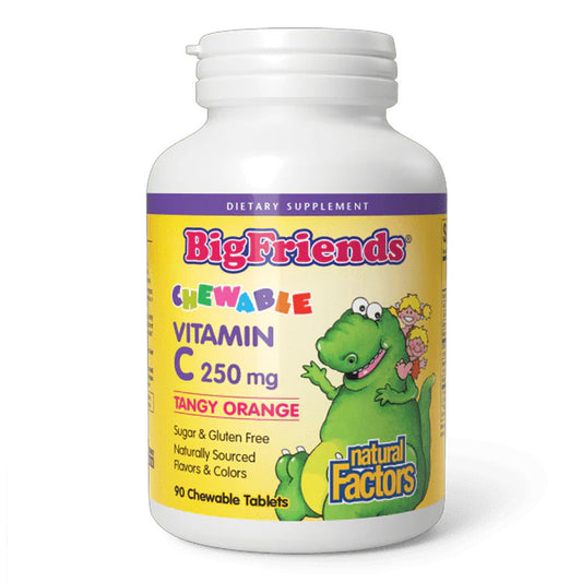 Natural Factors Big Friends Chewable Vit C 250mg 90 S