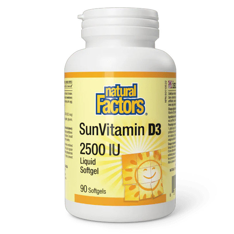 Natural Factors Sunvitamin D3 2500iu 90 S