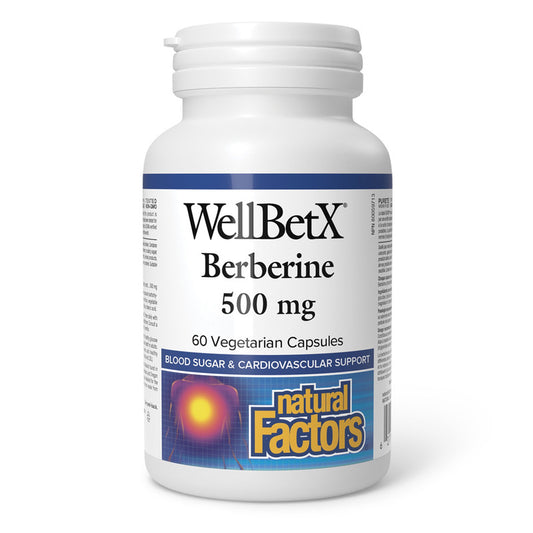 Natural Factors Wellbetx Berber 500mg 60 S