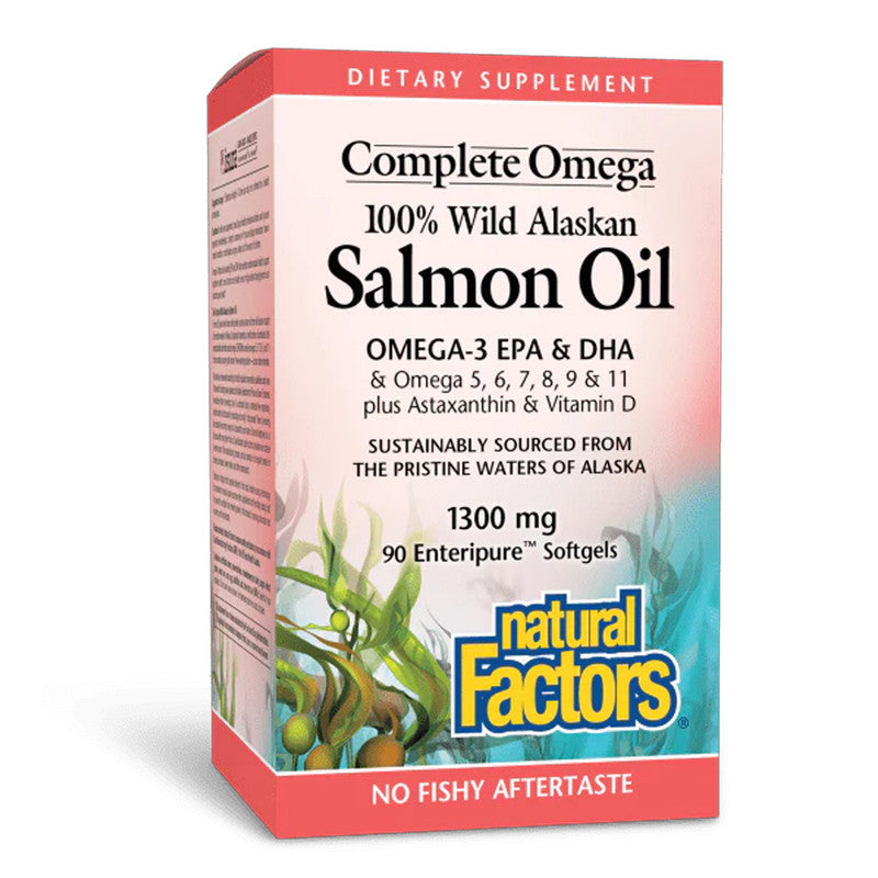 Natural Factors Wild Alaska Salmon Oil 1300mg 90 S