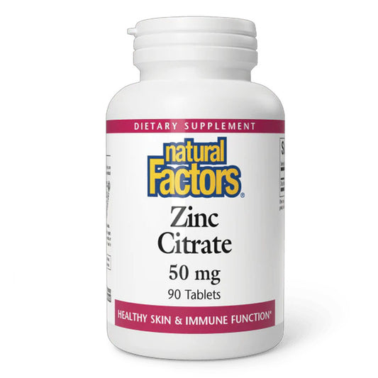 Natural Factors Zinc Citrate 50mg 90 S