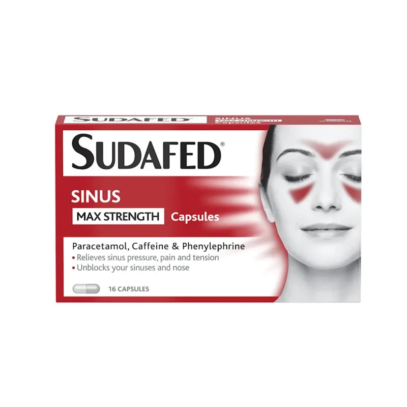 Sudafed Sinus Max Strength Capsules 16s