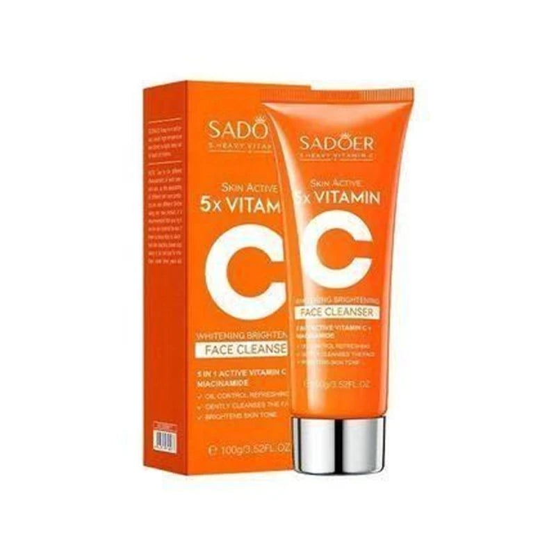Sadoer Skin Active 5x Vitamin C Whitening Brightening Face Cleanser 100g