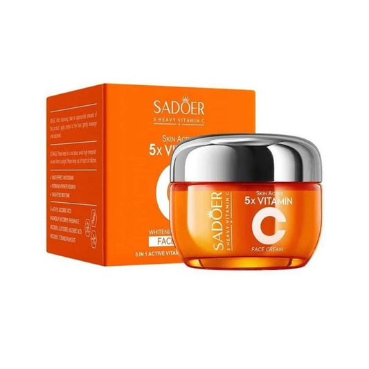 Sadoer Skin Active 5x Vitamin C Whitening Brightening Face Cream 50g