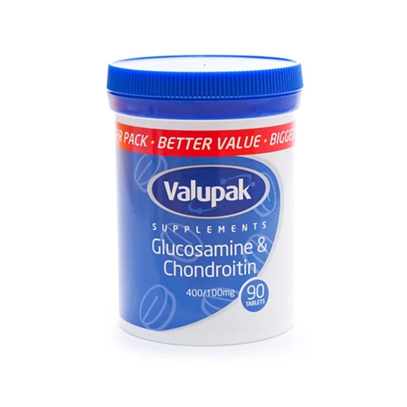 Valupak Glucosamine& Chondroitin 400/100mg Tabs 90 Tablets