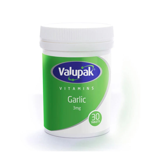 Valupak Odourless Garlic 3mg Tabs 30 Tablets