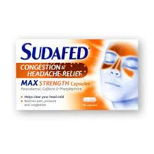 SUDAFED CONGESTION & HEADACHE RELIEF MAX STRENGTH CA