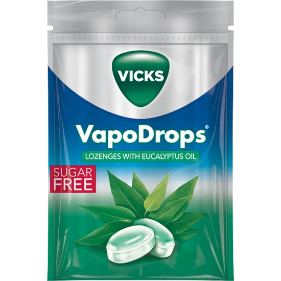 VICKS VAPO DROPS S/FREE LOZ EUCALYPTUS 72GM