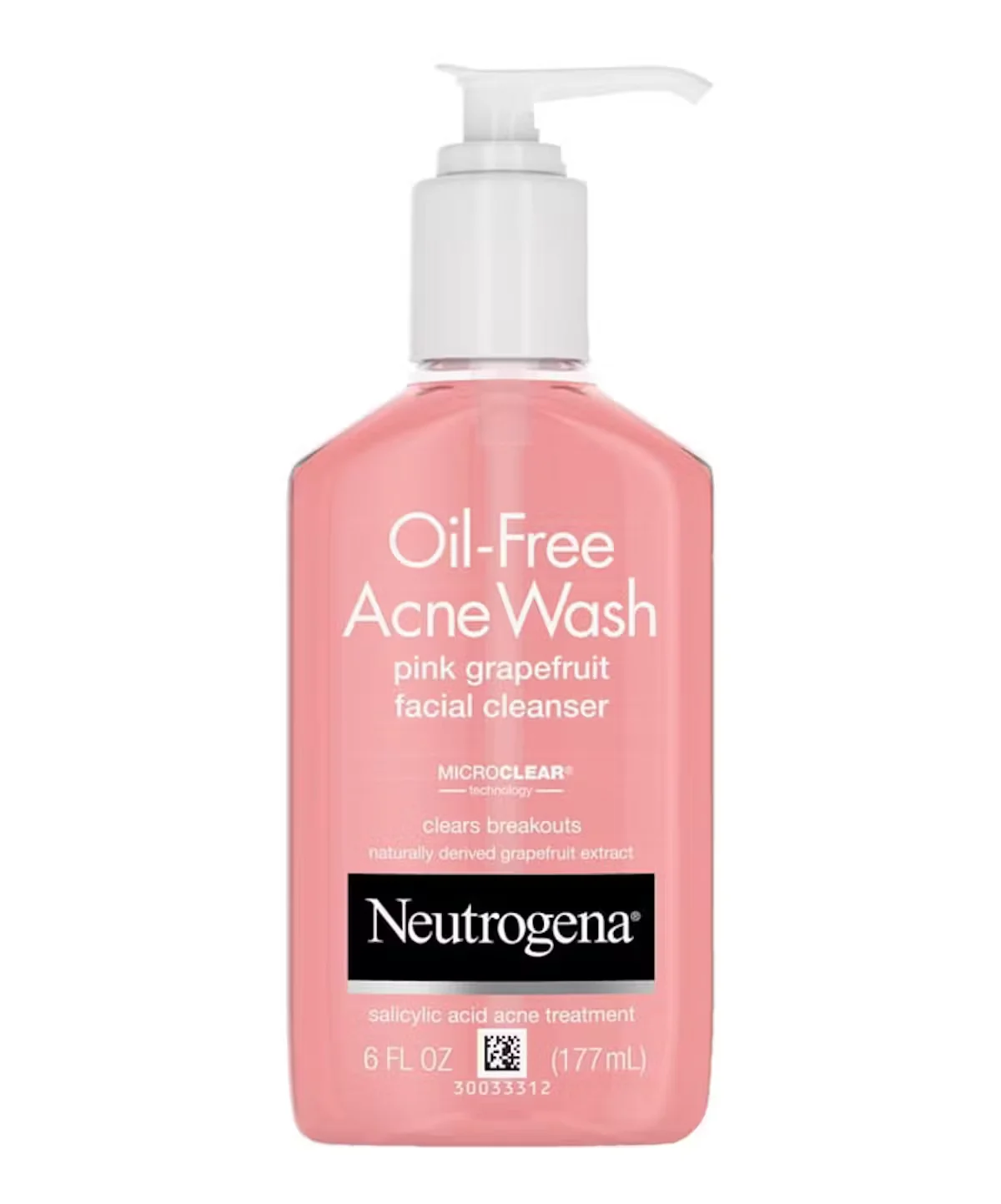 NEUTROGENA OIL-FREE ACNE WASH PINK GRAPEFRUIT FACIAL CLEANSER 177ML