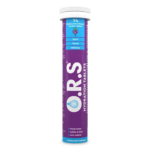 O.R.S HYDRATION SOLUBLE TABS BLACKCURRANT 24'S