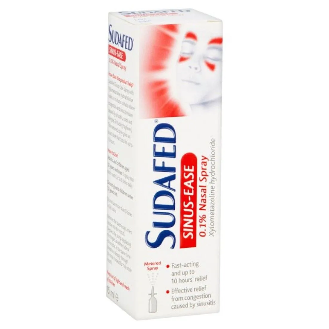 SUDAFED SINUS EASE 0.1% NASAL SPRAY 15ML