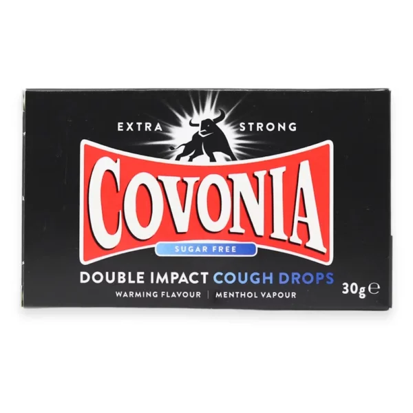 COVONIA DOUBLE IMPACT COUGH DROP S/FREE 30G