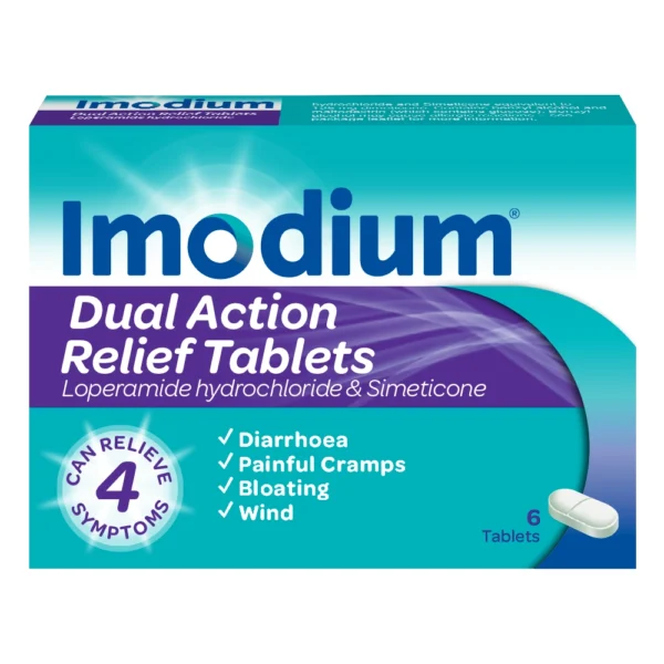 IMODIUM DUAL ACTION TABS 6