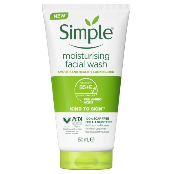SIMPLE MOISTURISING FOAMING FACIAL WASH 150ML